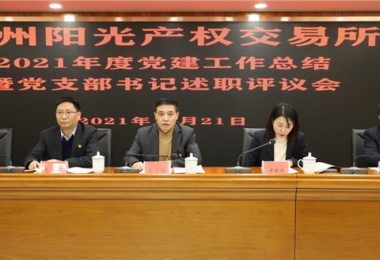 貴州陽光產(chǎn)權(quán)黨委召開2021年度黨建工作總結(jié)會(huì)暨黨支部書記述職評(píng)議會(huì)