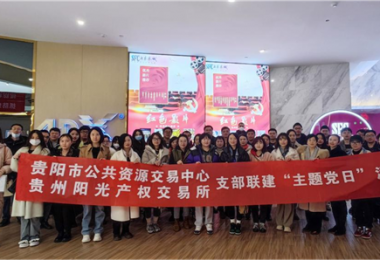 貴州陽光產(chǎn)權交易所聯(lián)合貴陽市公共資源交易中心開展“觀影憶史 愛國明志”主題黨日活動