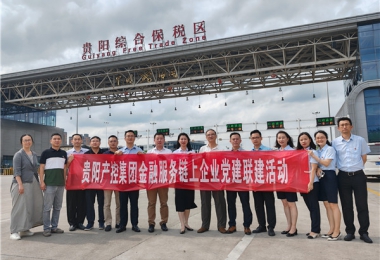 黨建引領(lǐng)聚合力  合作共贏謀發(fā)展——貴陽產(chǎn)控集團(tuán)金融服務(wù)鏈企業(yè)與貴陽綜保產(chǎn)發(fā)公司、貴金支付公司聯(lián)合開展黨建交流活動(dòng)