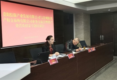 業(yè)務培訓促提升  交流互鑒促發(fā)展——貴州陽光產(chǎn)權交易所與貴陽綜保產(chǎn)發(fā)公司開展業(yè)務培訓交流