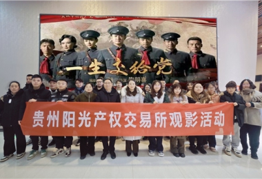 貴州陽(yáng)光產(chǎn)權(quán)交易所有限公司黨委組織觀看紅色題材電影《一生交給黨》
